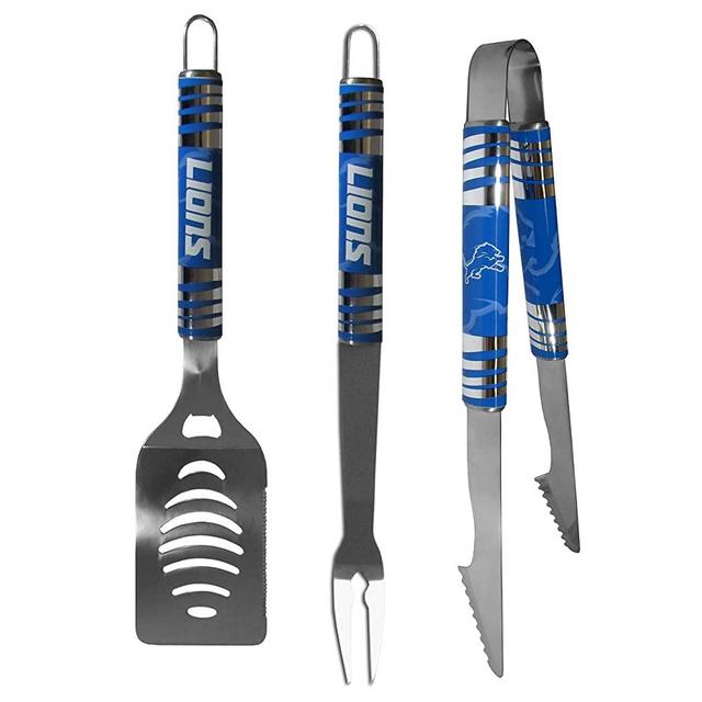NFL Siskiyou Sports Fan Shop Detroit Lions Tailgater BBQ Set 3 piece Team Color