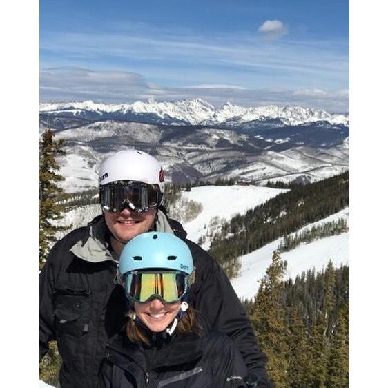 John Taught Katie to Ski