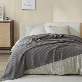 Mikala Cotton Waffle Weave Blanket