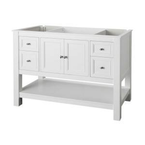 Gazette 48 in. Vanity Cabinet Only in White