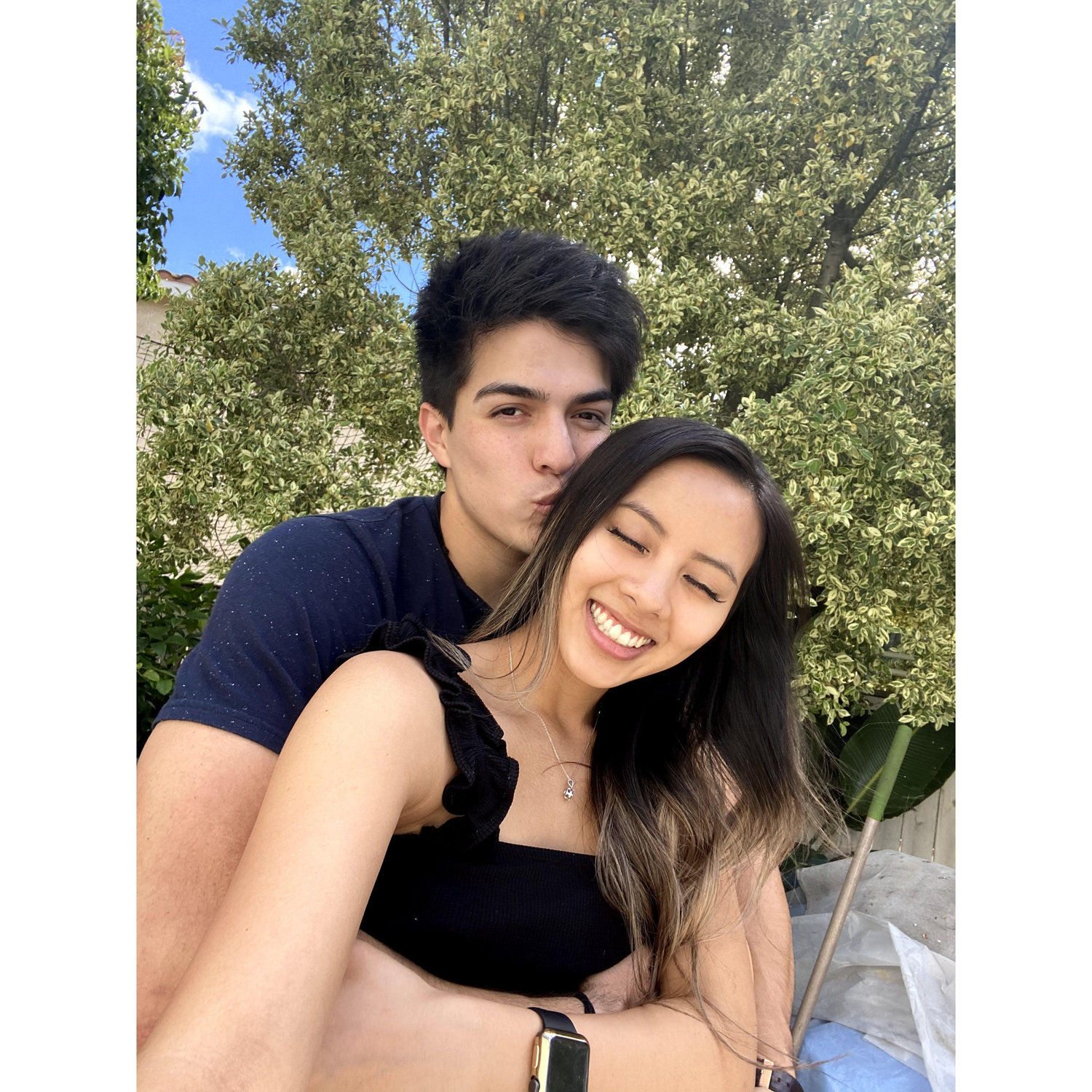 May 12, 2020 - Nathen planned a special COVID-style backyard birthday celebration for Michelle. It included a tent, painting, and some of her favorite snacks.