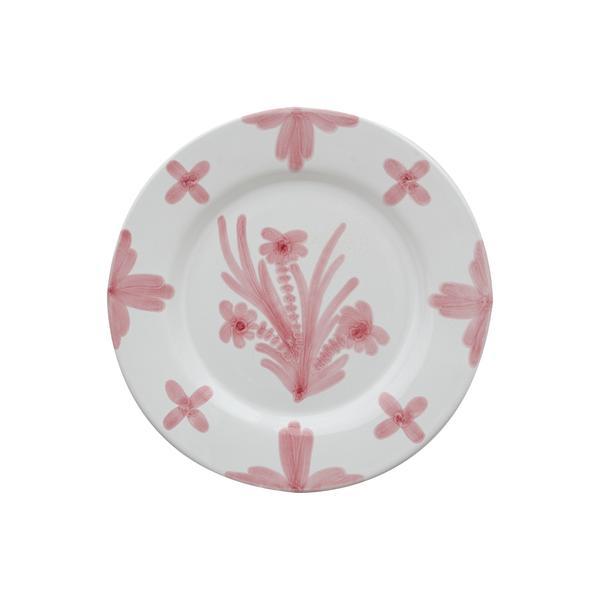 Pink Summer Flower Ceramic Large Plate