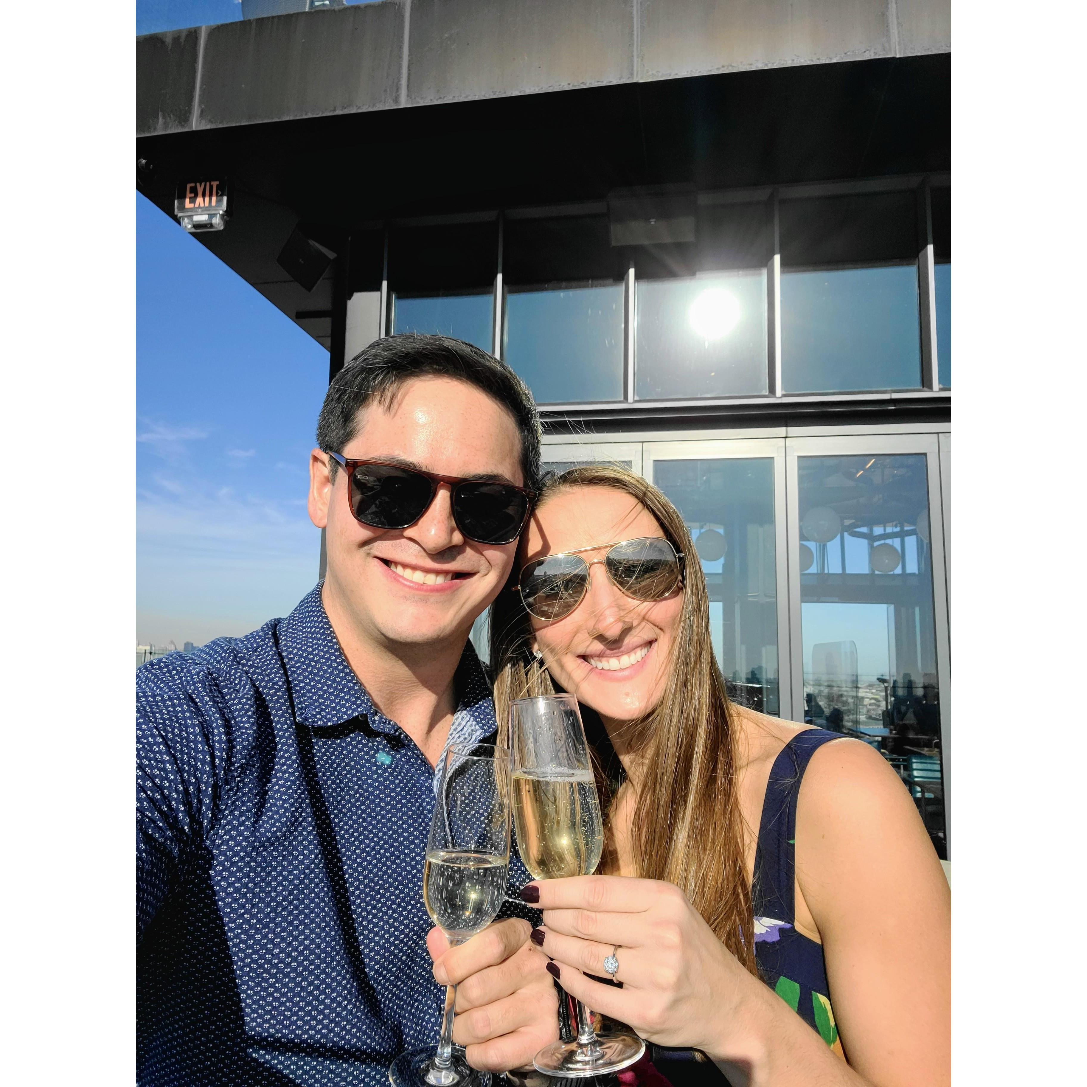 Celebrating our Engagement in Brooklyn!