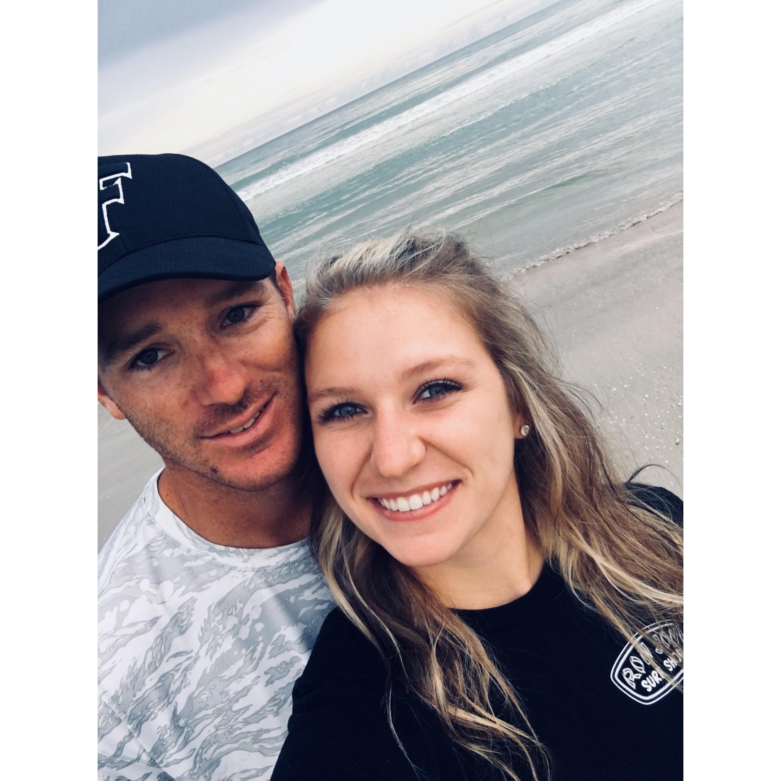 One of the first photos we took after moving to the beach