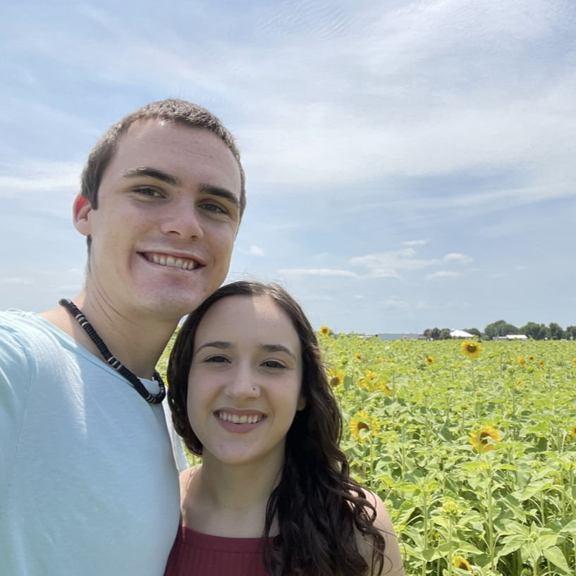 Date at the sunflower field. June 2021