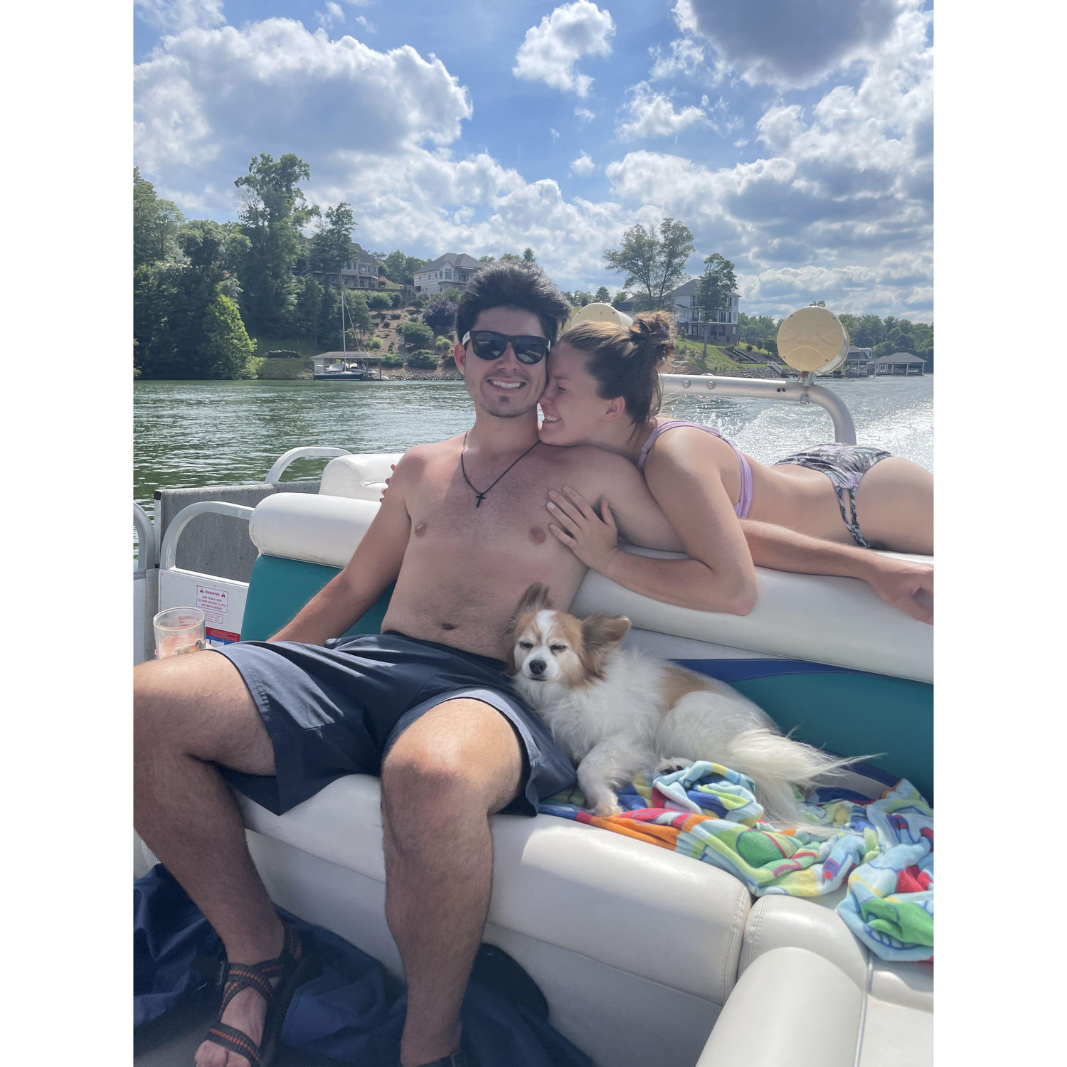 Many summer days spent at the lake with my family.