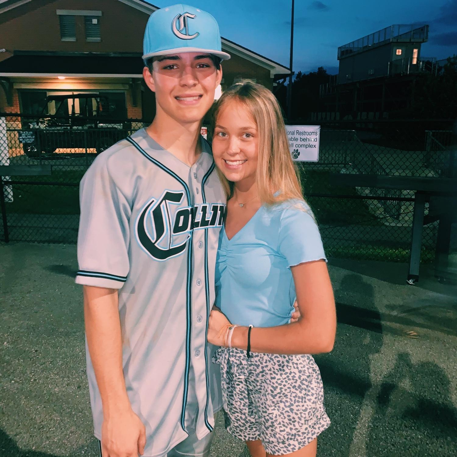 They never missed out on an opportunity to support eachother. Trent played baseball all 4 years while, Megan cheered all 4 years. They were each other’s biggest fans.