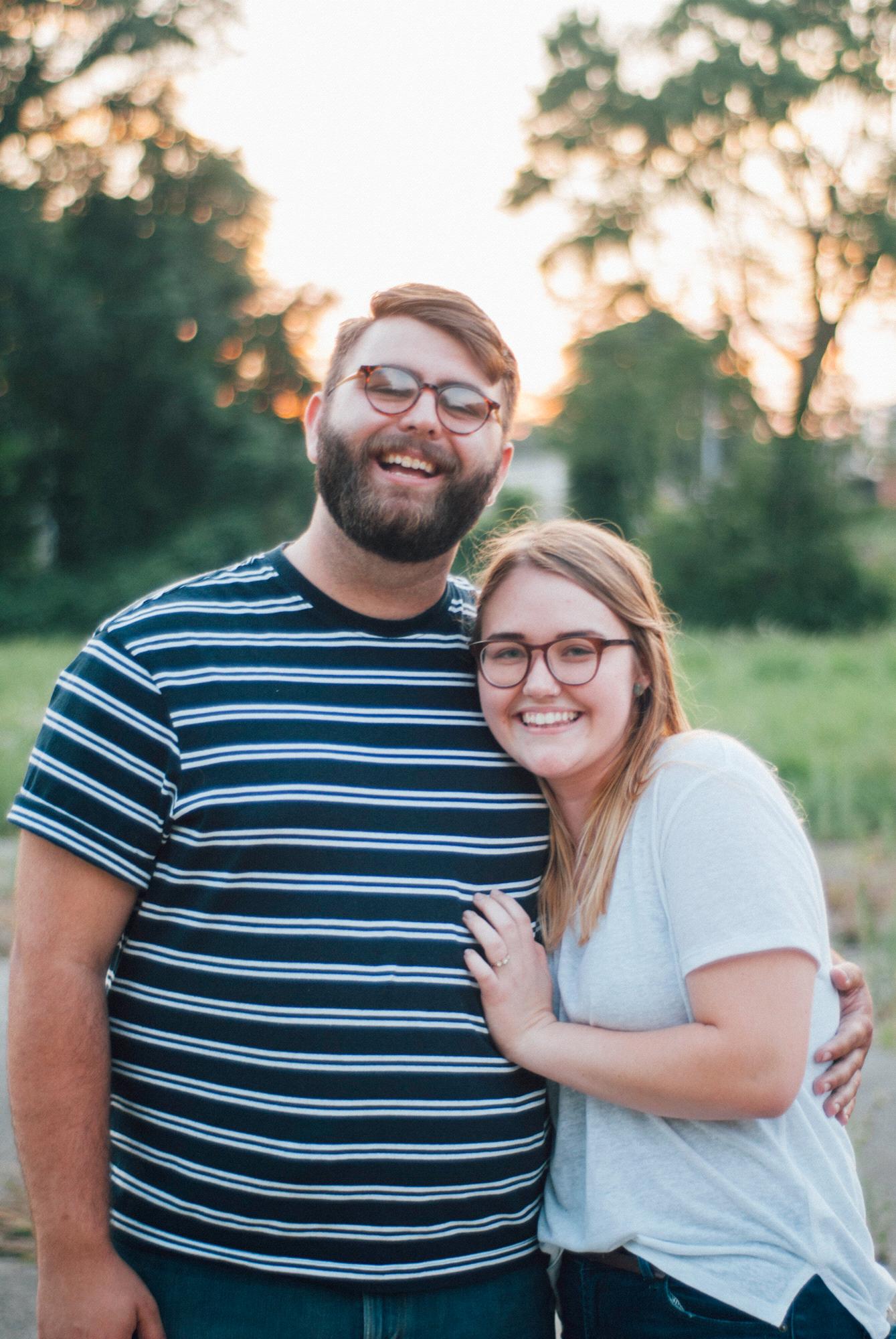 the sweet maid of honor came down to take engagement photos minutes after in our favorite spot.