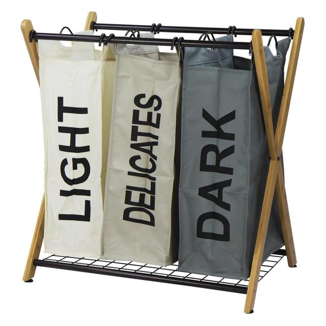 Oceanstar X-Frame 3-Bag Laundry Sorter, Color