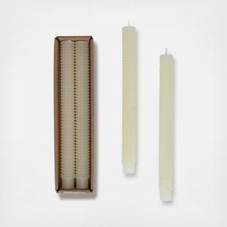 Hobnail 2-Piece Taper Candle, Set of 2