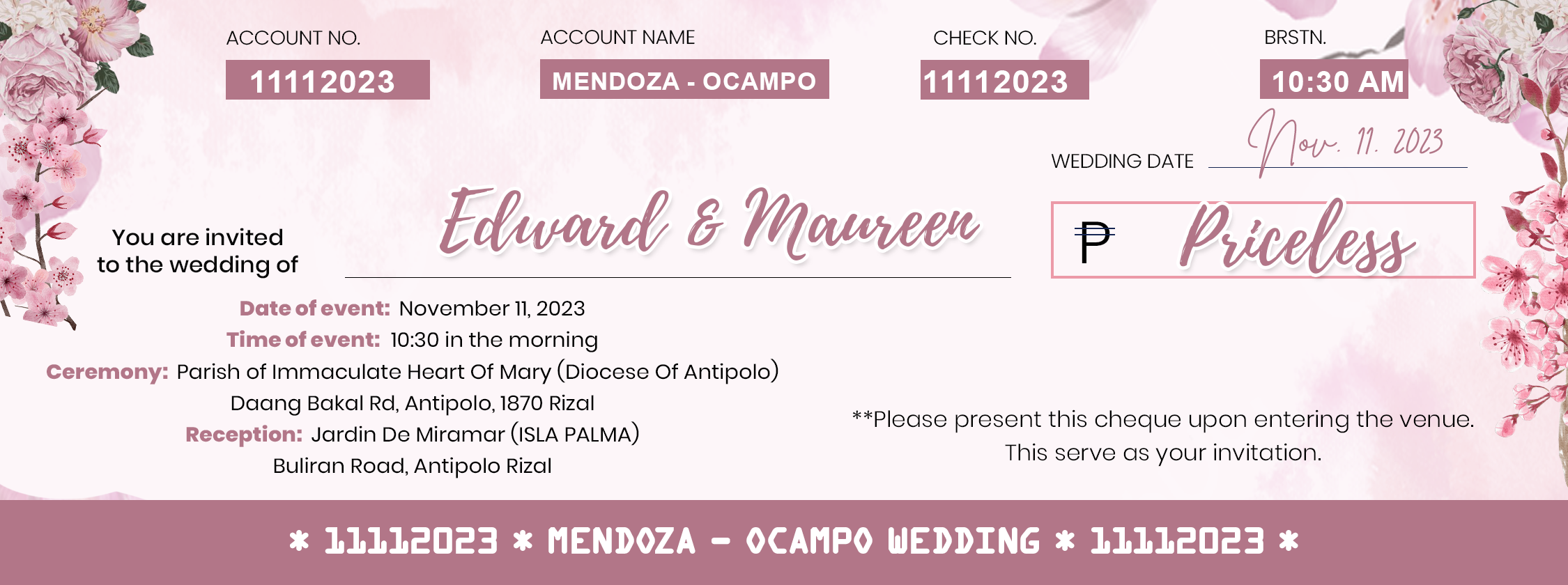 The Wedding Website of Edward Mendoza and Maureen Ocampo