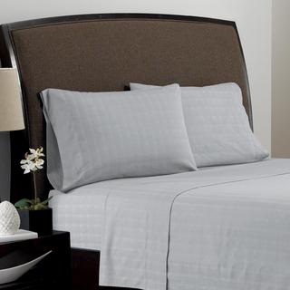 Dobby Plaid Flat Sheet