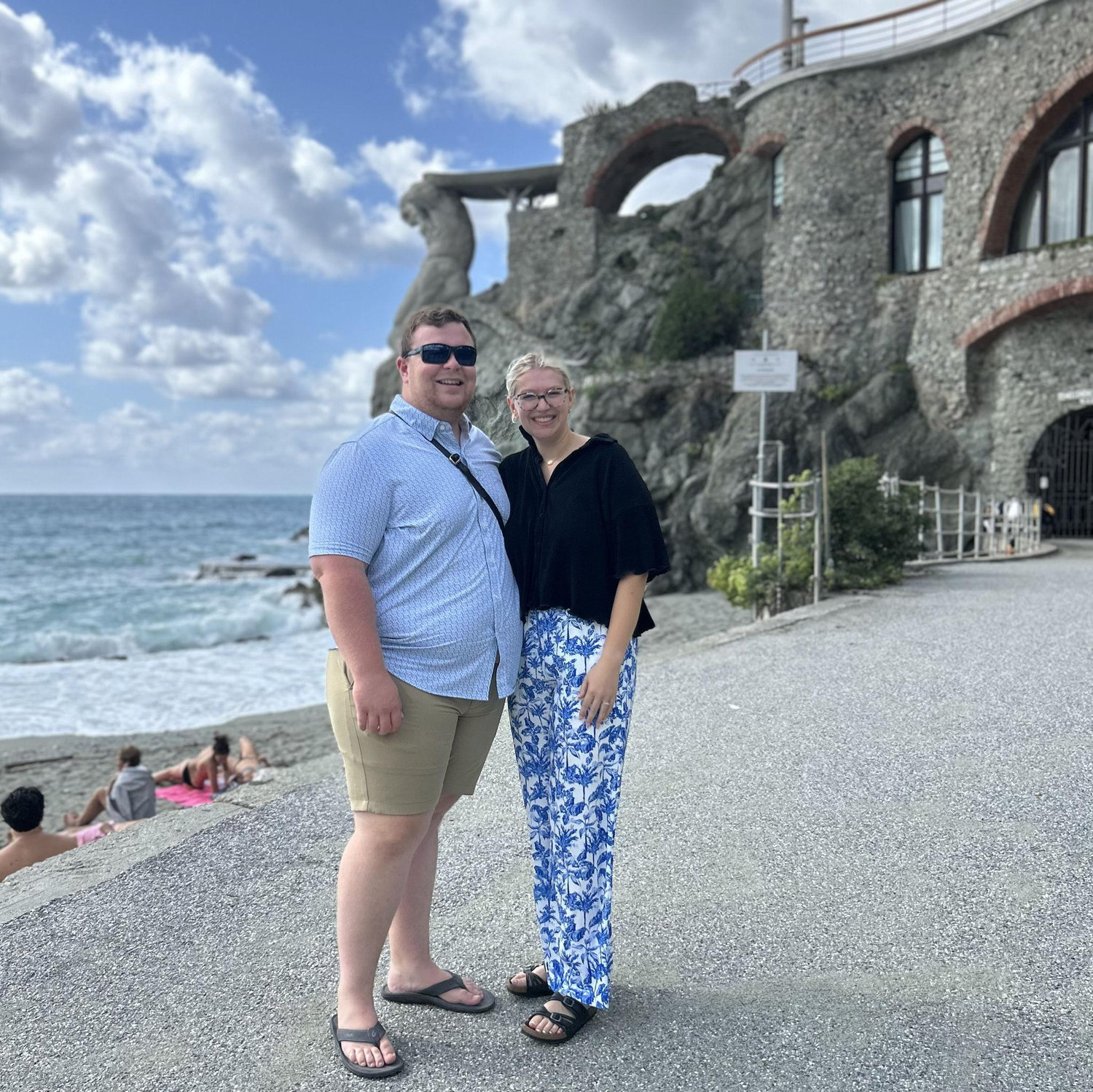 Darby & Scott in Cinque Terre, Italy.