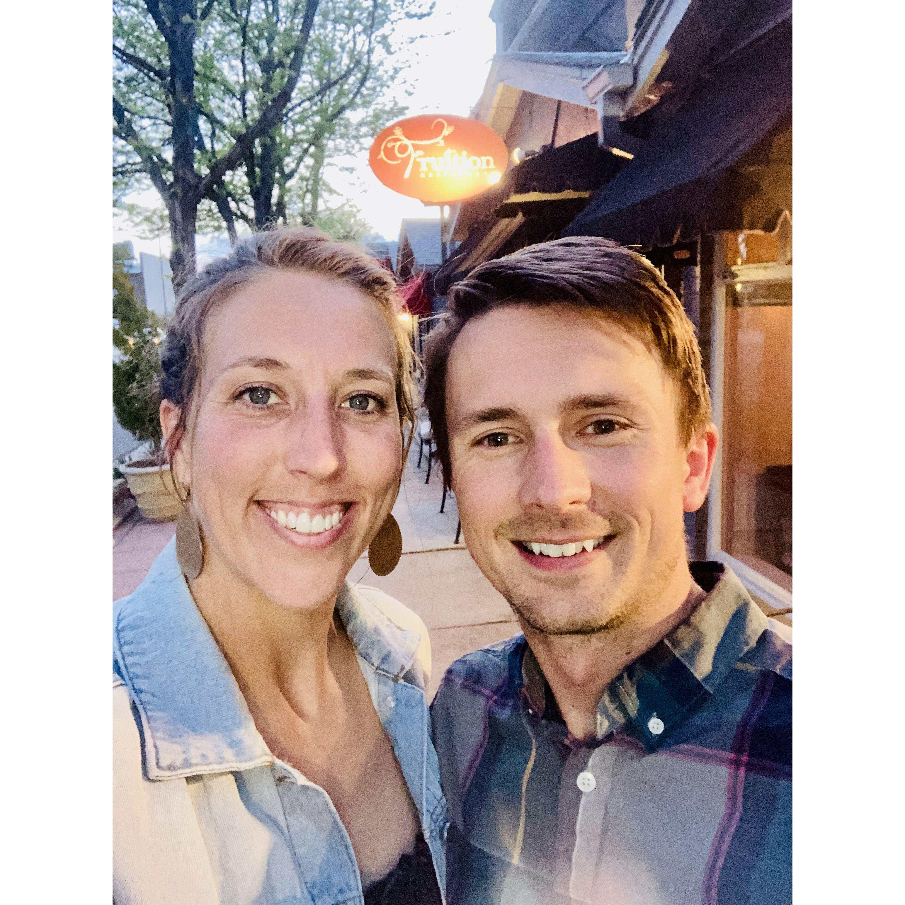 Our first fancy dinner