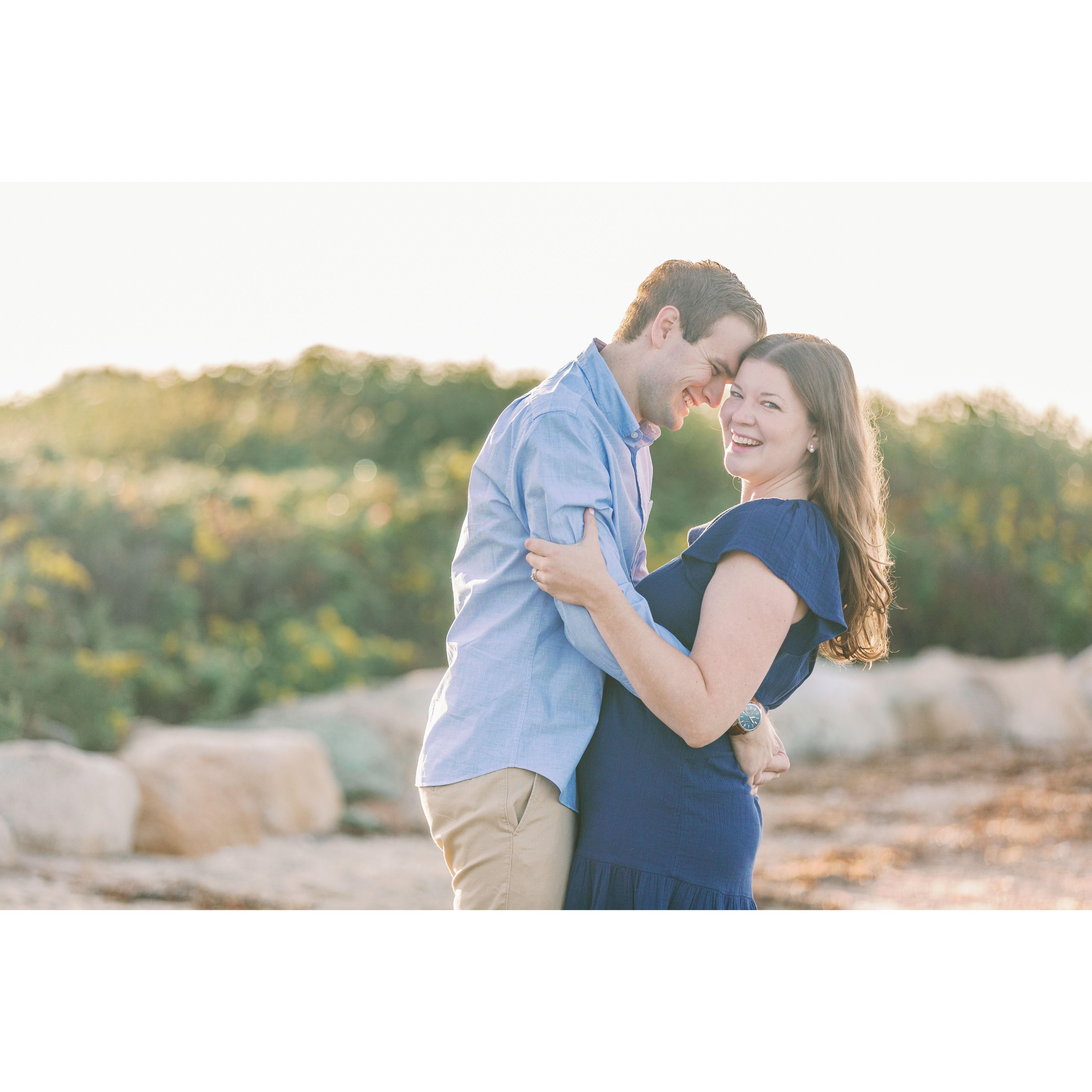 A portrait from our sunrise engagement session