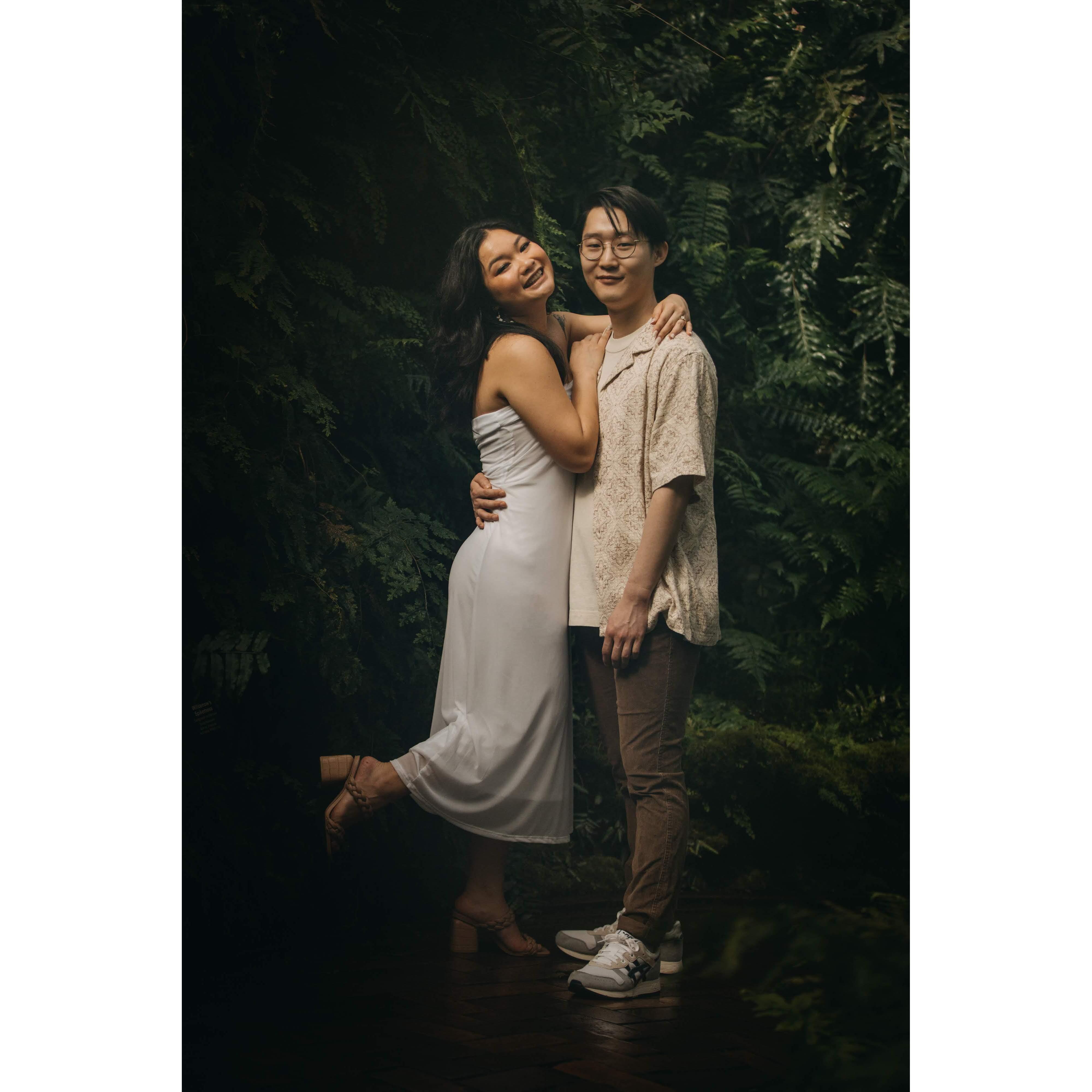 Engagement photo shoot with Danny at Garfield Conservatory