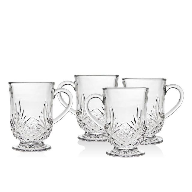 Godinger Crystal Coffee Mug set of 4