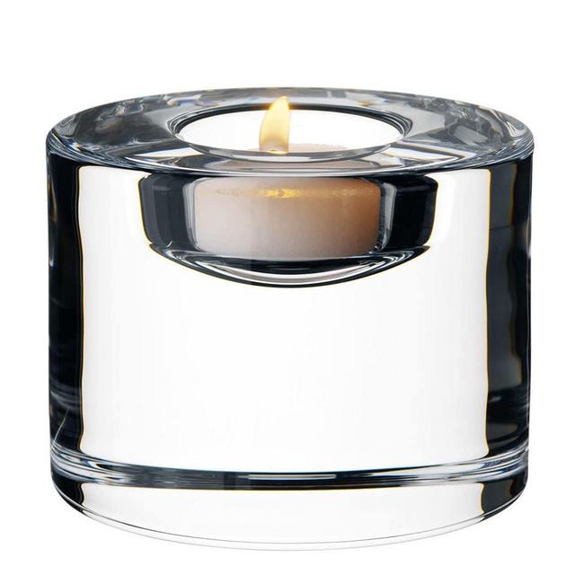 Orrefors Puck Crystal Tealight Votive, 2.25" H X 3.9" W