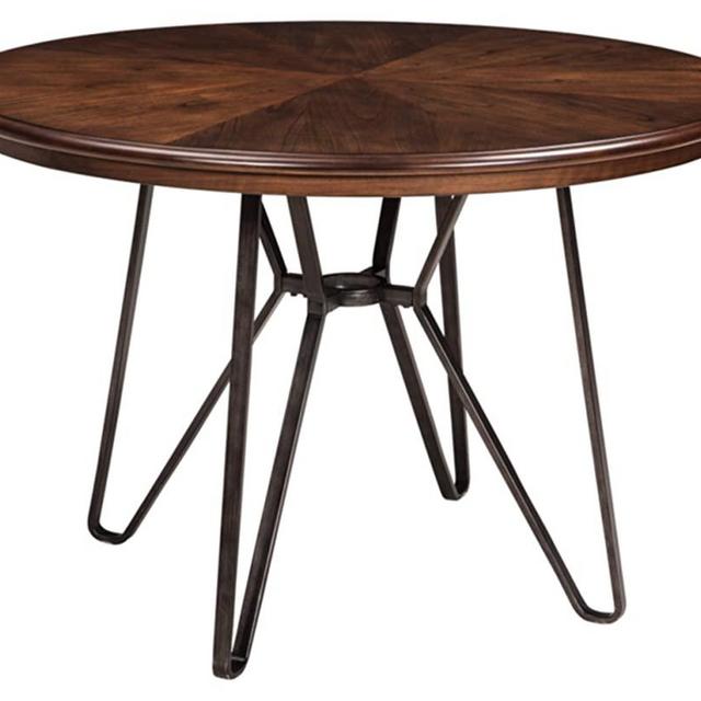Signature Design by Ashley Mid Century Centiar Dining Room Table, Brown