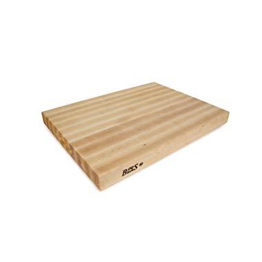 John Boos Block RA03 Maple Wood Edge Grain Reversible Cutting Board, 24 Inches x 18 Inches x 2.25 Inches