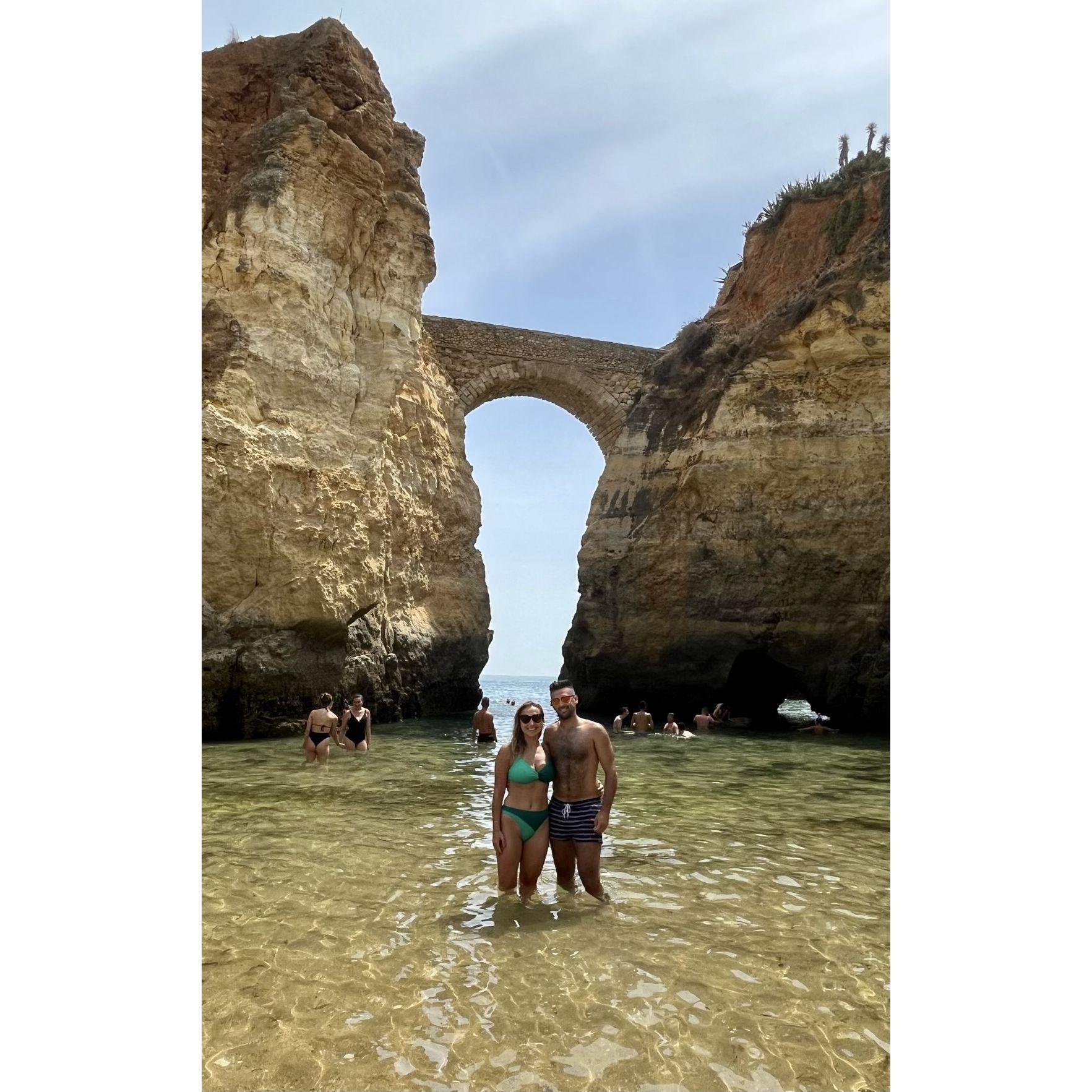 The day that Nick proposed, beach day in Lagos, Portugal