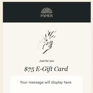 Papier E-Gift Card - Wedding Book