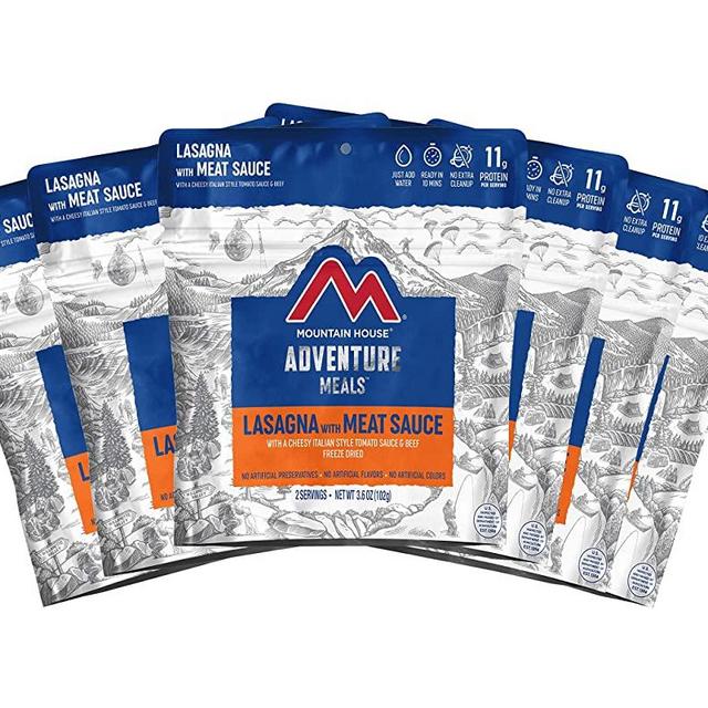 Mountain House Lasagna with Meat Sauce | Freeze Dried Backpacking & Camping Food | Survival & Emergency Food