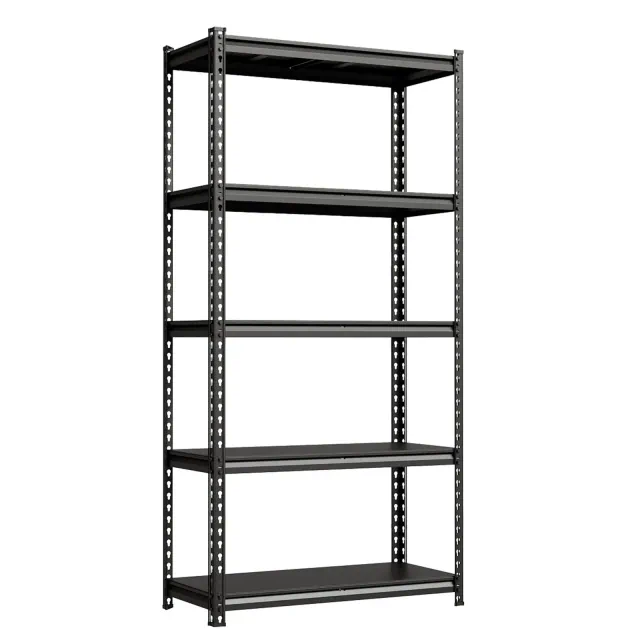 5-Tier Heavy Duty Steel Garage Shelving Unit - Adjustable Metal Storage Rack for Pantry, Kitchen, and Basement - 3850 lbs Total Capacity