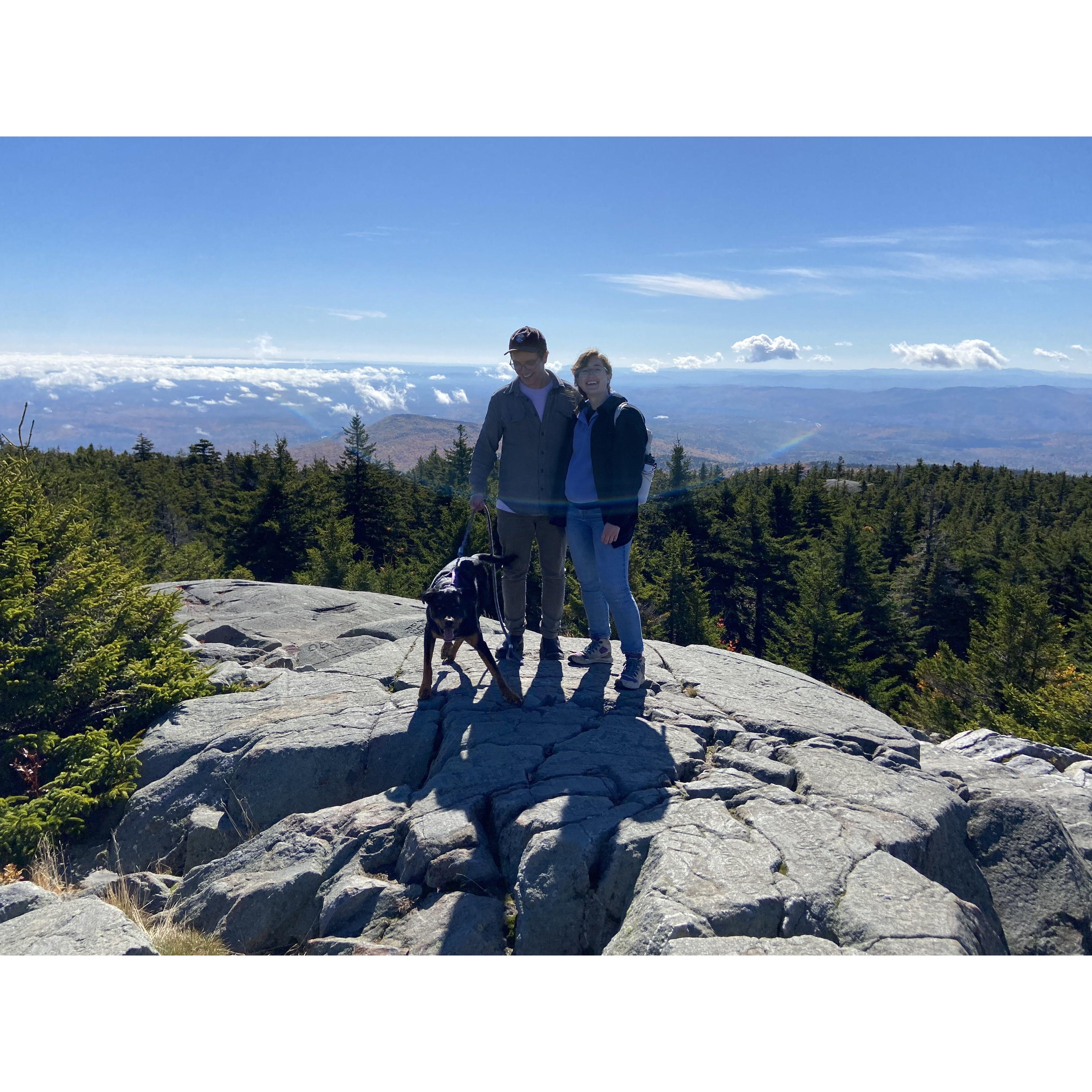 Tuukka towed us to the top of Mt. Kearsarge!