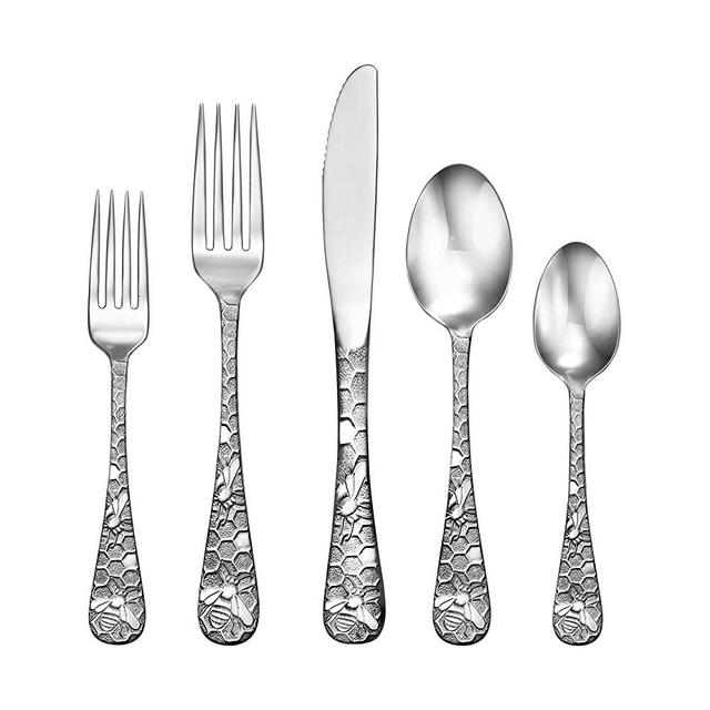 Liberty Tabletop Honey Bee 45pc Flatware Set Service For 8 Serving Set Included MADE IN USA