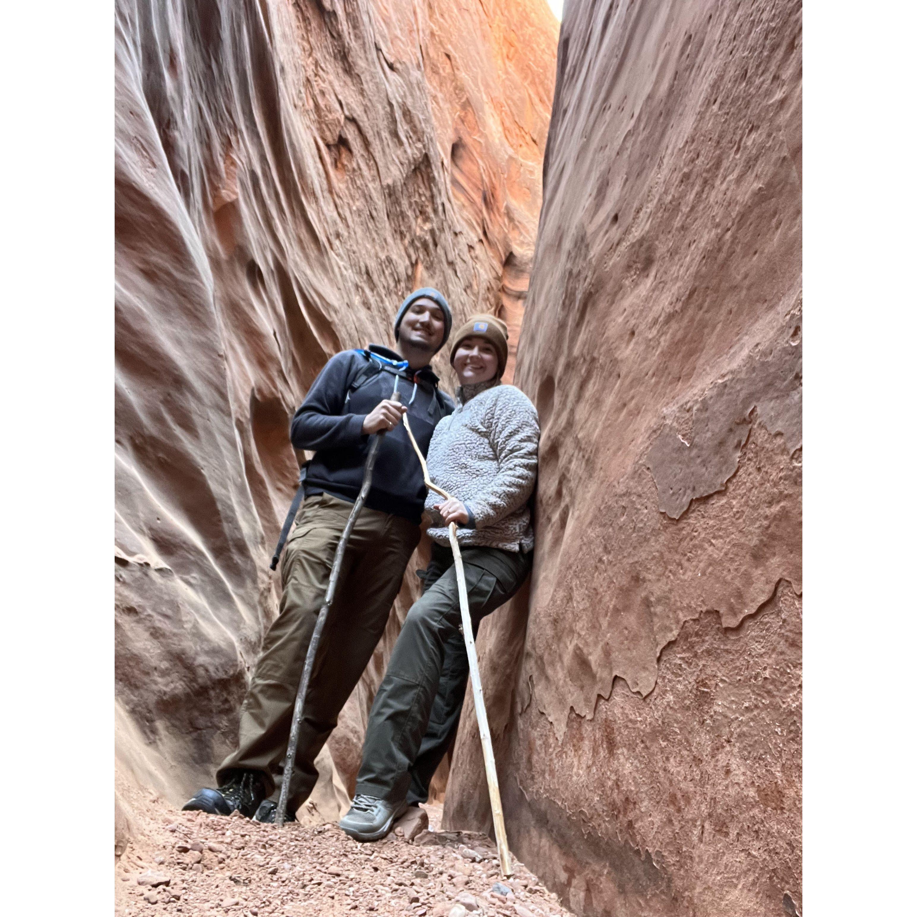 Slot canyons at Capitol Reef NP!