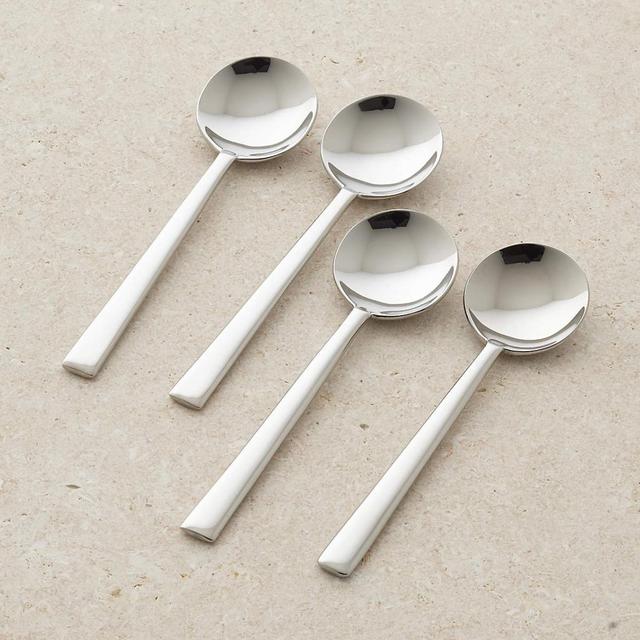 Mix Round Soup Spoons, Set of 4
