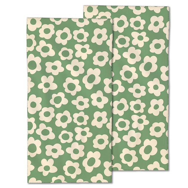 CXULIN 2 Pack Hand Towels for Bath,Vintage Groovy Flowers Decorative Towels Highly Absorbent Soft Towels for Bathroom Beach Kitchen Spa Gym Face Towel 14x28 Inch