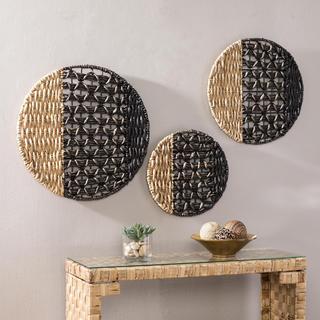 Mabel Water Hyacinth 3-Piece Wall Decor Set