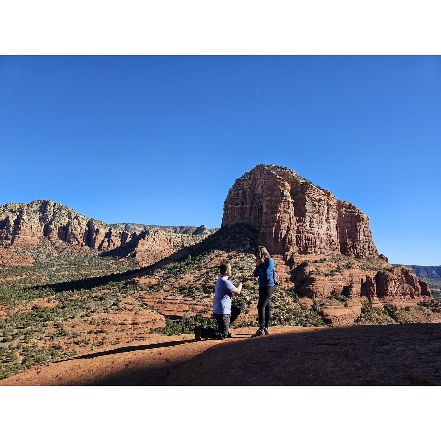 Engaged on 12/5/2023 after climbing Bell Rock in Sedona, AZ