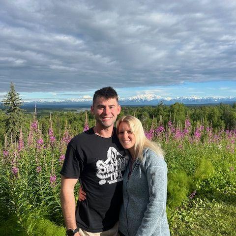 Denali popped out from the clouds for us!