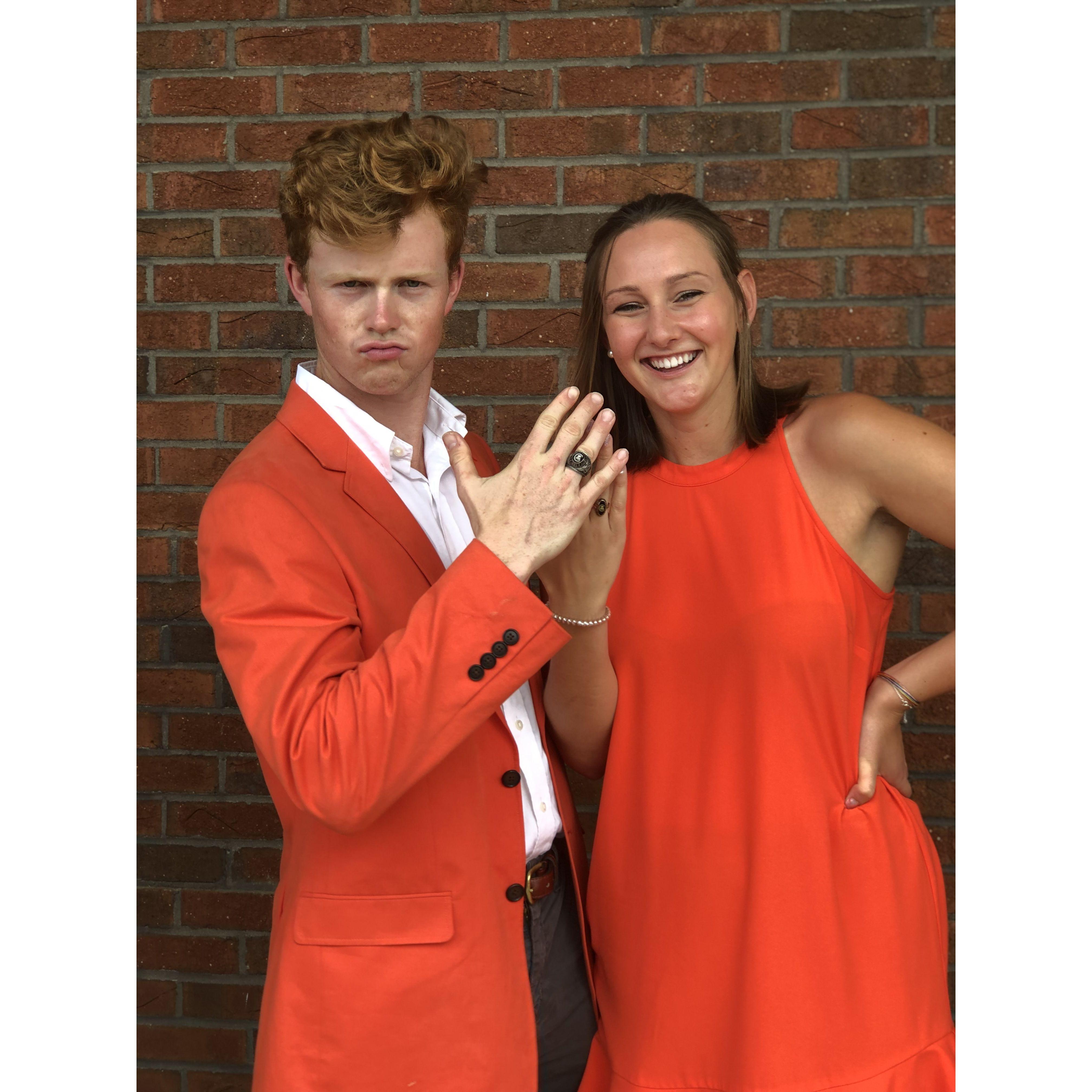 Clemson ring ceremony!