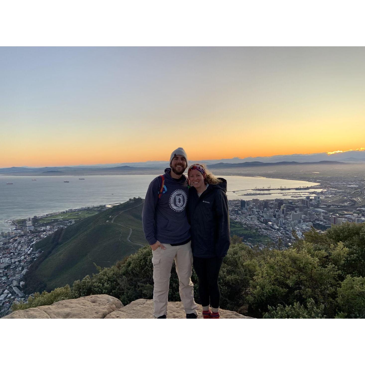 Sunrise hike on Lion's Head (Capetown, SA, 2023).
