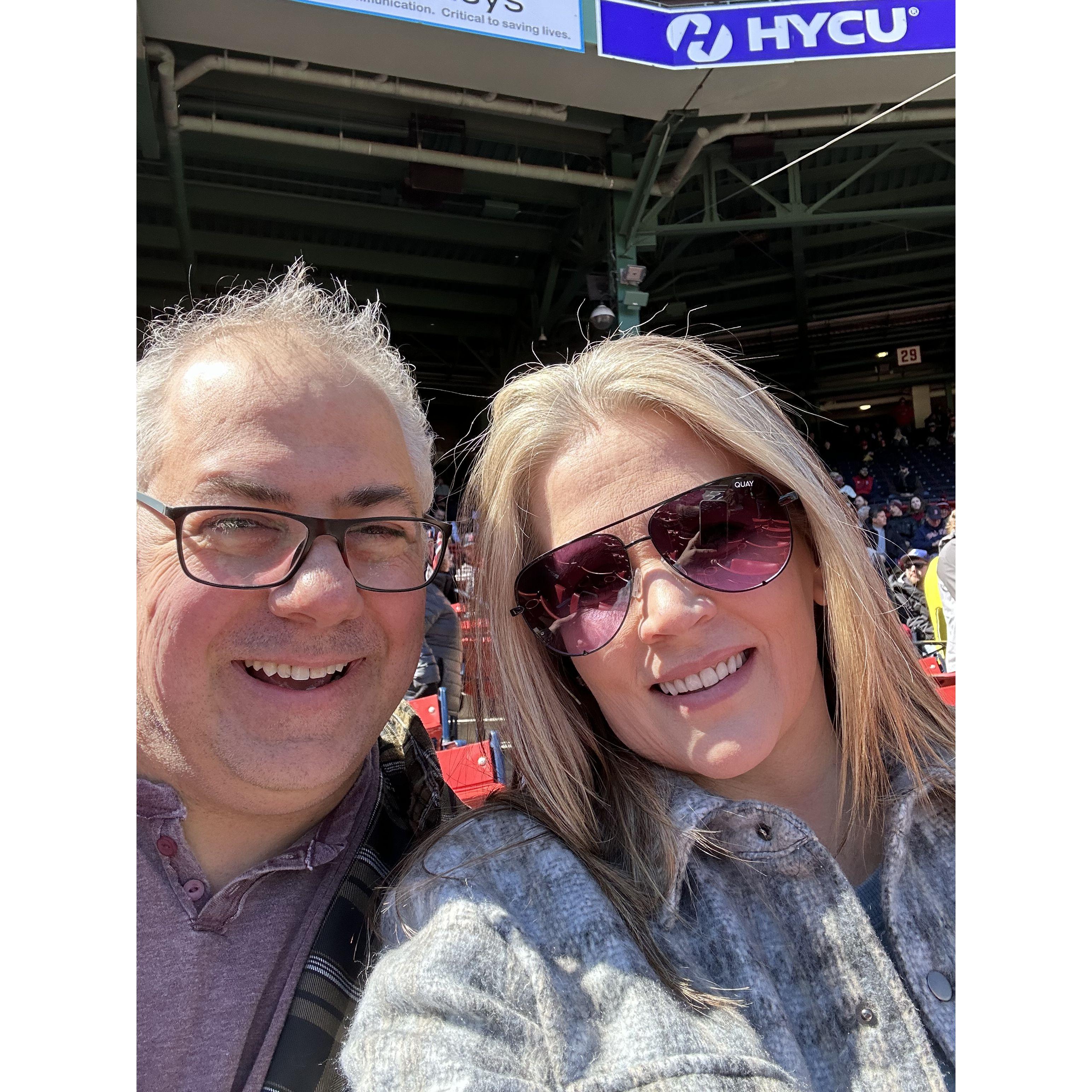 Our first time at Fenway Park, it is truely everything you hear about and more, it was a perfect day.