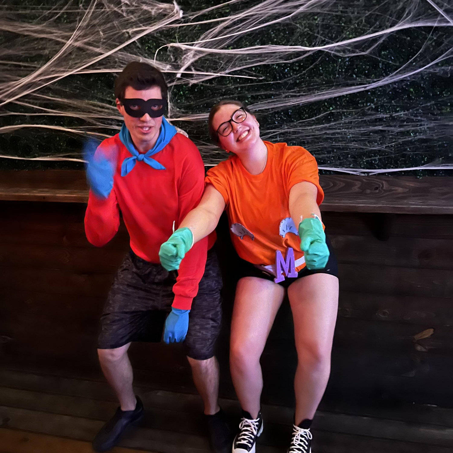 First Halloween together- Mermaid Man and Barnacle Boy