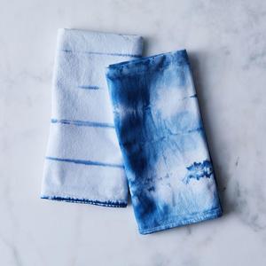 Shibori Flour Sack Tea Towels (Set of 2)