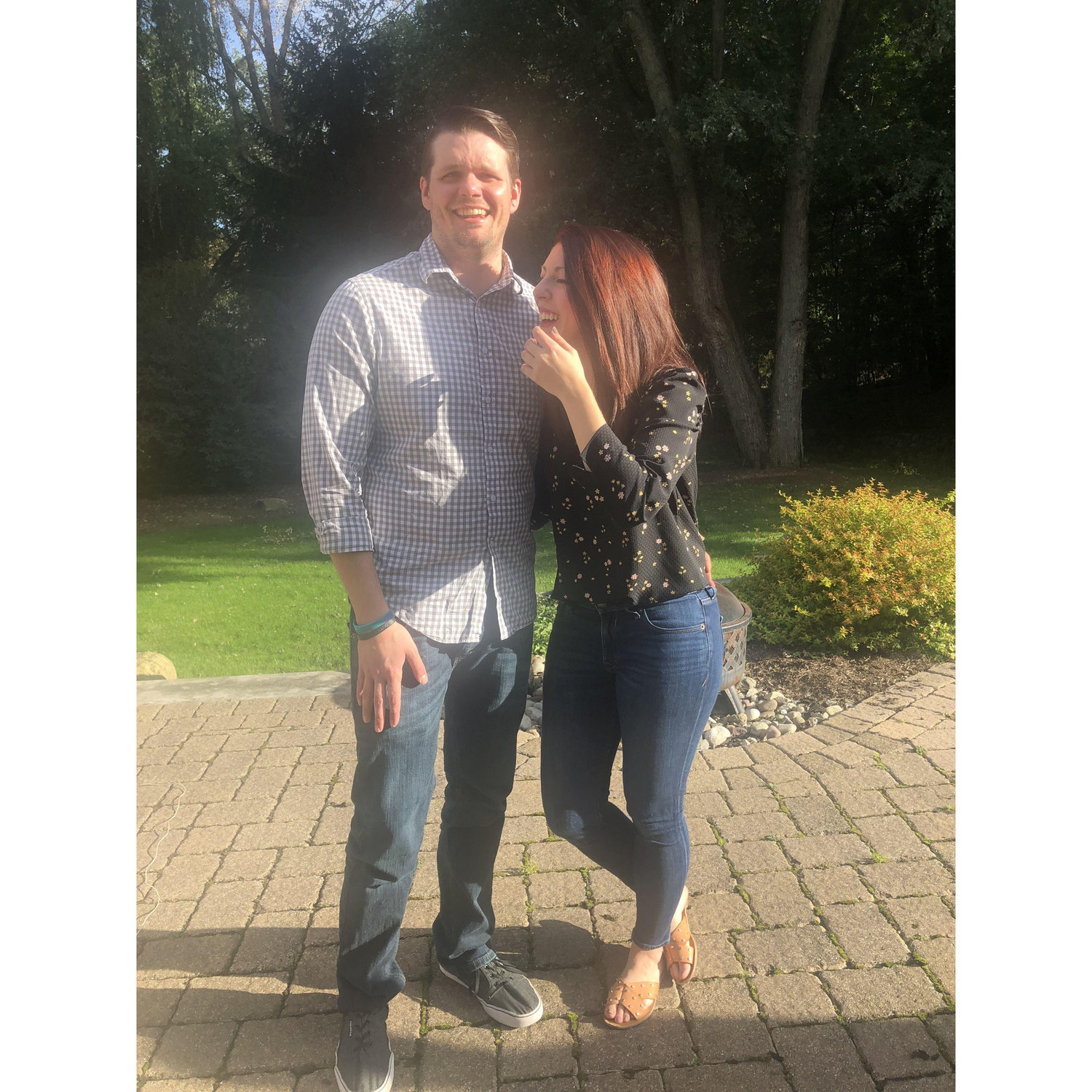 Right before we moved in together, 2019