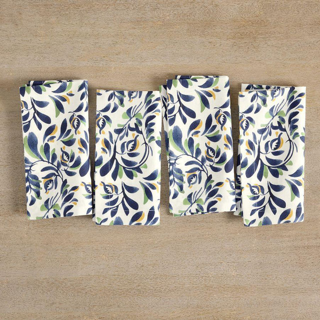 Puebla Organic Cotton Napkins, Set of 4 - Multi