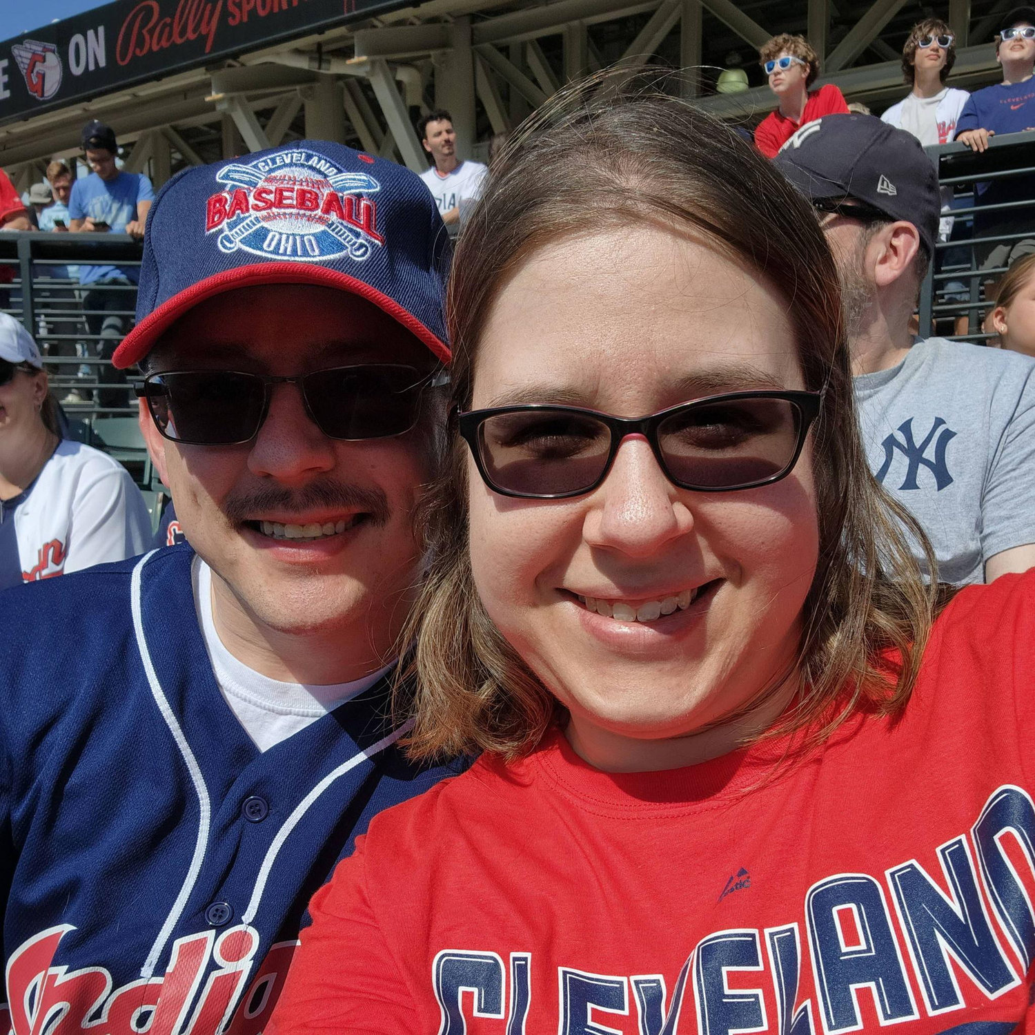 One of our many outings to the Guardians game!