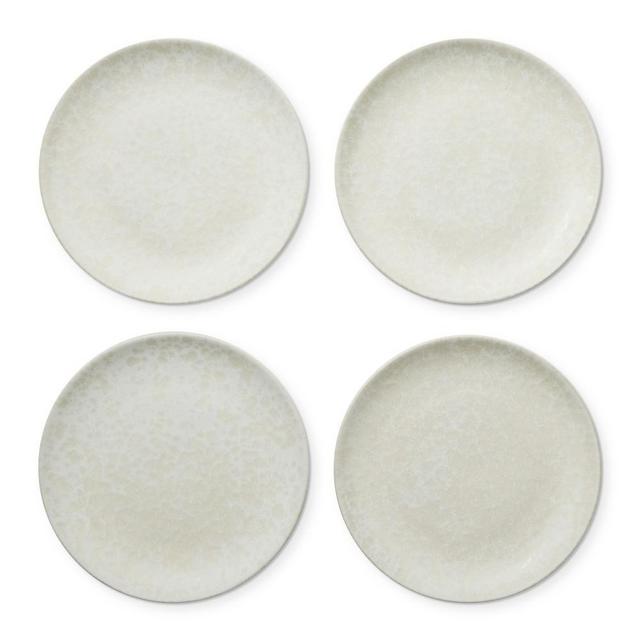 Luna Salad Plates, Set of 4, White