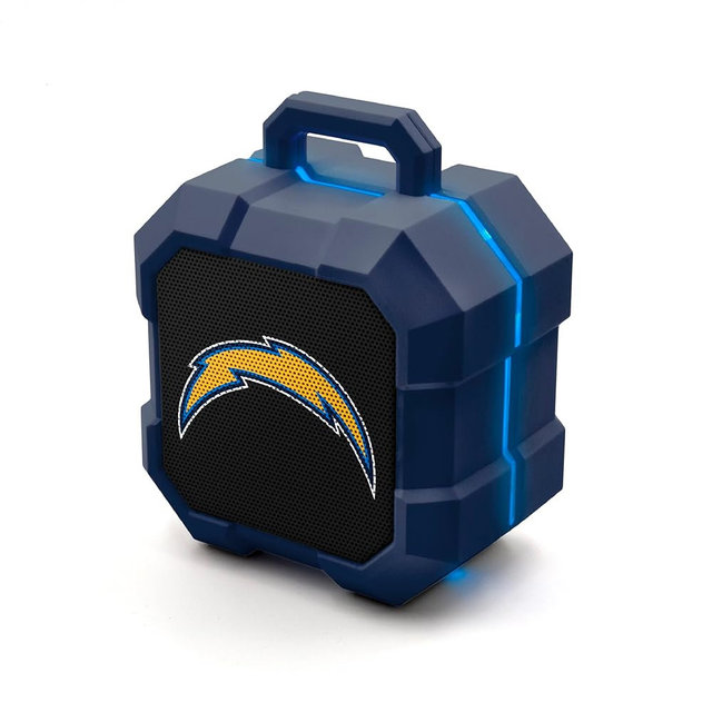 SOAR NFL Shockbox LED Wireless Bluetooth Speaker - Water Resistant IPX4, 5.0 Bluetooth with Over 5 Hours of Play Time - Small Portable Speaker - Officially Licensed NFL, Perfect Home & Outdoor Speaker