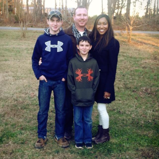 Our very first family photo, and first Christmas together at The Britton's 2013! :)