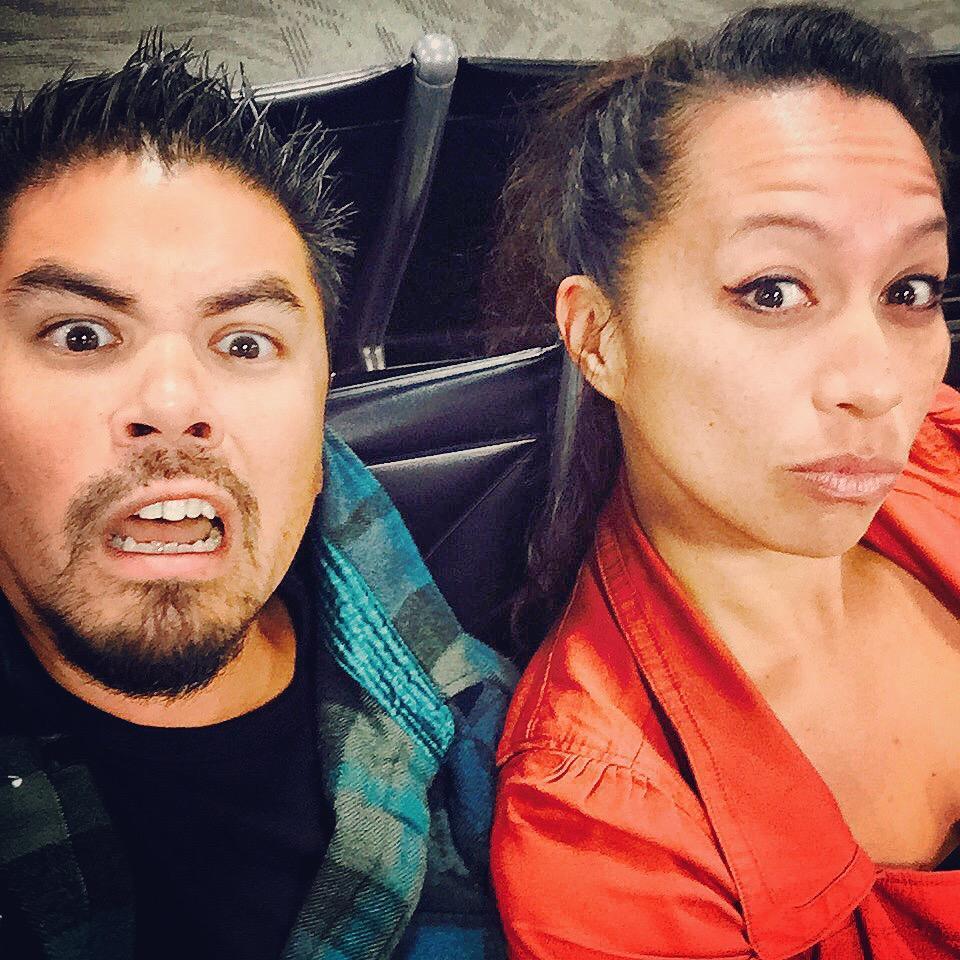 When we knew we were best friends...waiting to catch a flight home...