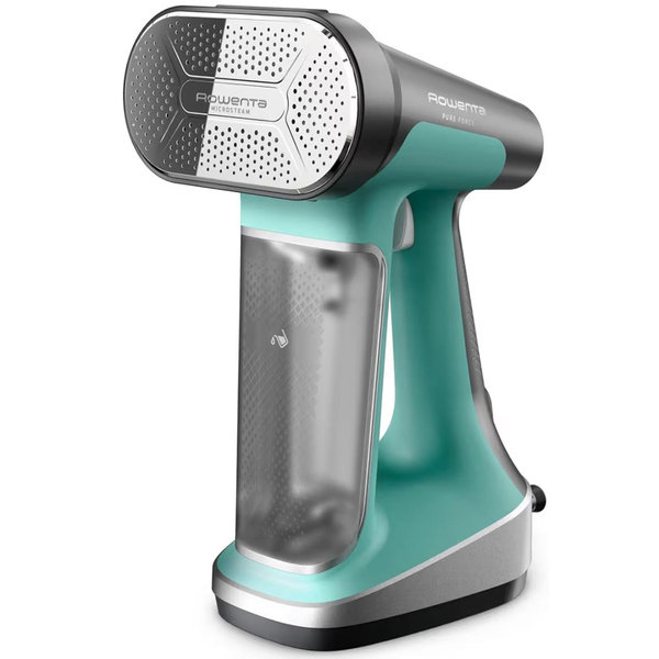 Rowenta Pure Force 2in1 Steamer & Iron: Powerful 1875 Watts, Vertical Steaming & Horizontal Ironing, Auto-off, XL Tank Capacity (7.1 Oz), Green Clothes Steamer DR8822