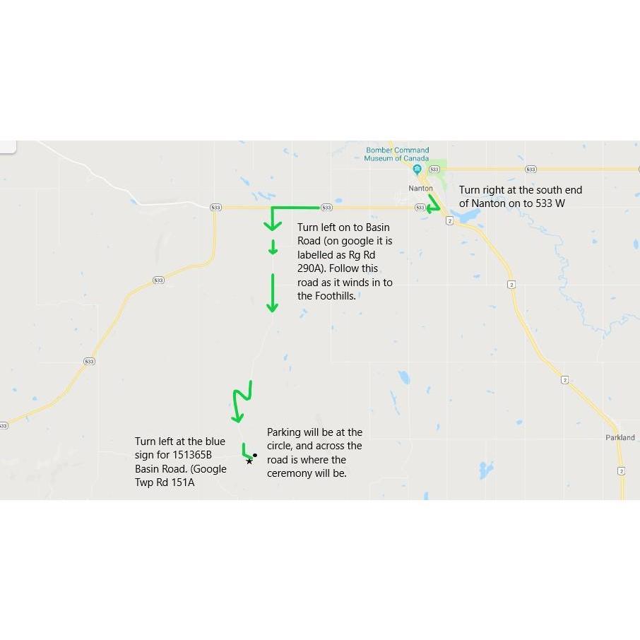 This is a map to our ceremony, remember to follow the signs. And for written directions look at the FAQ section.